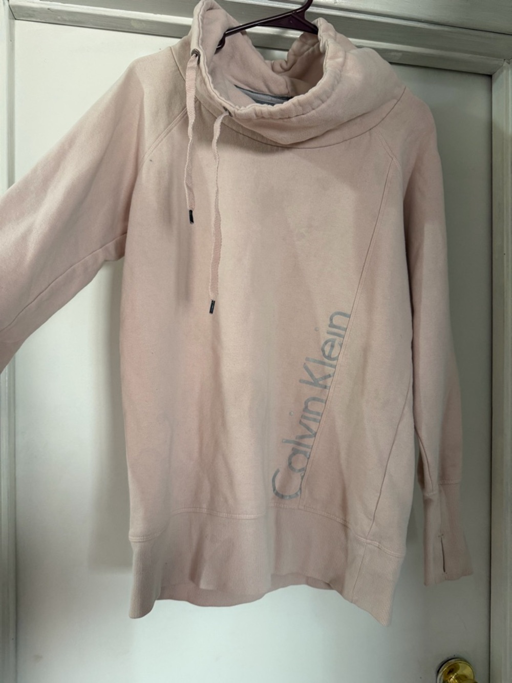 Calvin Klein Two-Tone Pink and Gray Performance Crew